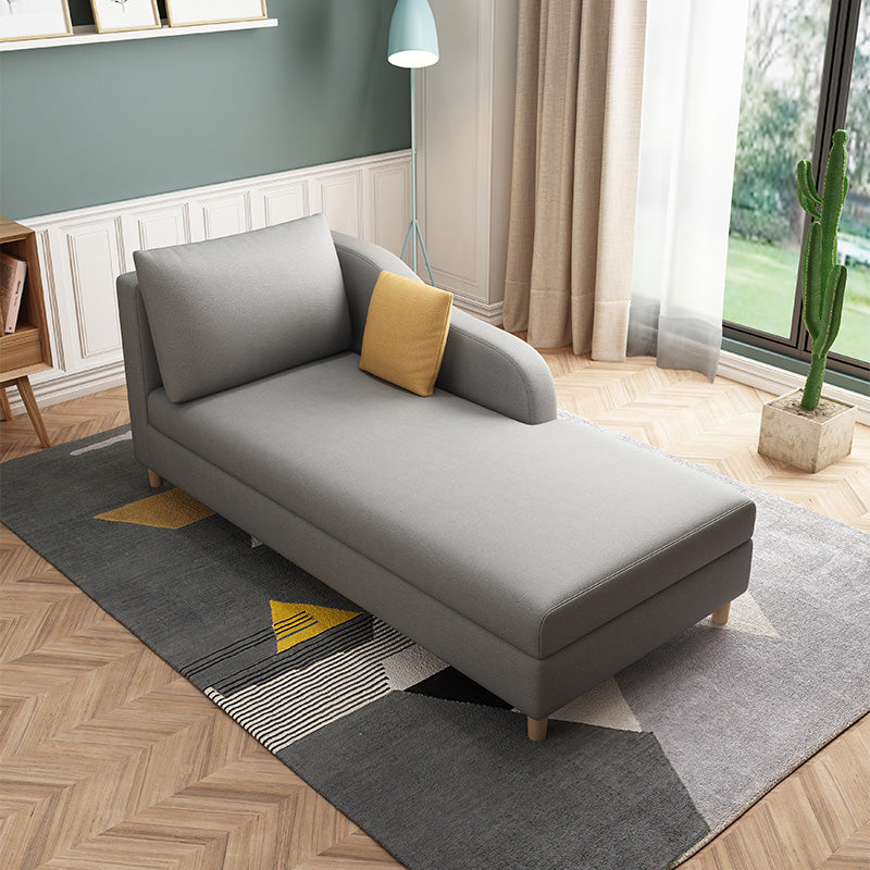 Living Room Recessed Arms Chaise Modern Chaise Lounge with Upholster