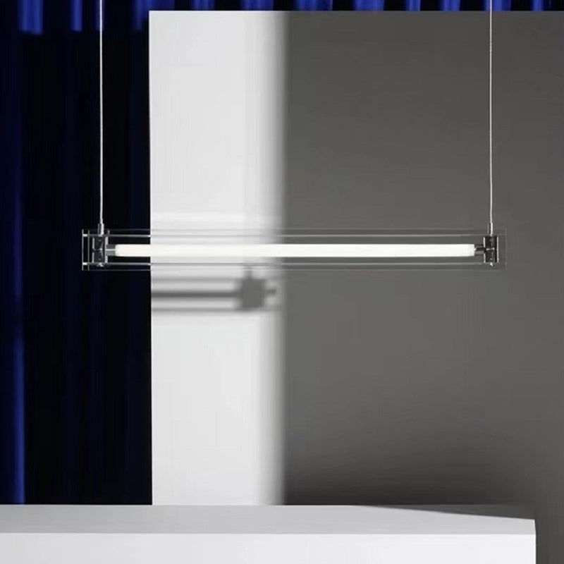 Clear Glass Ceiling Pendant Light Modern LED Kitchen Island Fixture