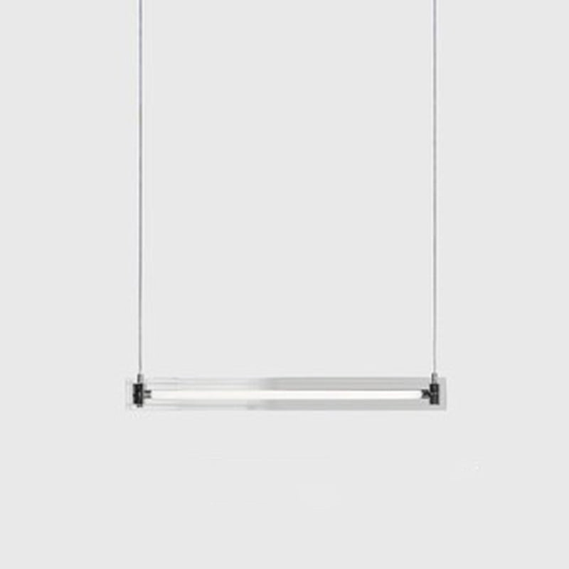 Clear Glass Ceiling Pendant Light Modern LED Kitchen Island Fixture