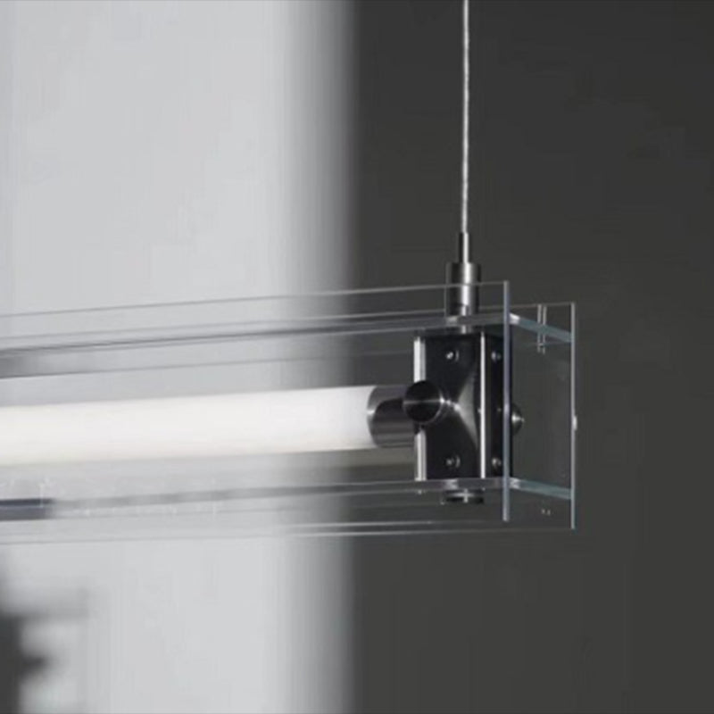 Clear Glass Ceiling Pendant Light Modern LED Kitchen Island Fixture