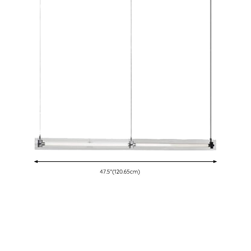 Clear Glass Ceiling Pendant Light Modern LED Kitchen Island Fixture