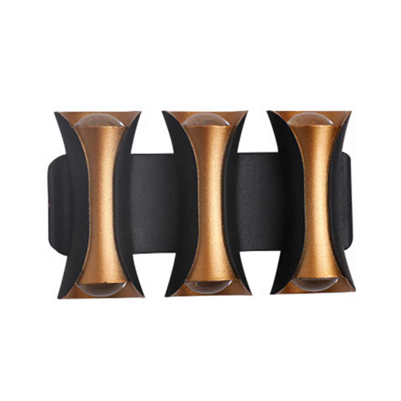 Modernism Wall Sconce Curl Waterproof Outdoor Sconce Light Fixture with Metal