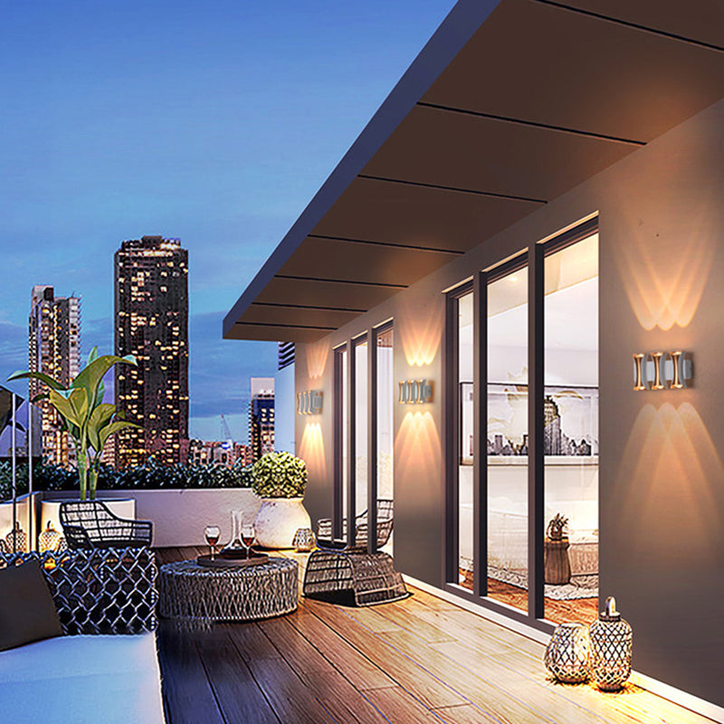 Modernism Wall Sconce Curl Waterproof Outdoor Sconce Light Fixture with Metal