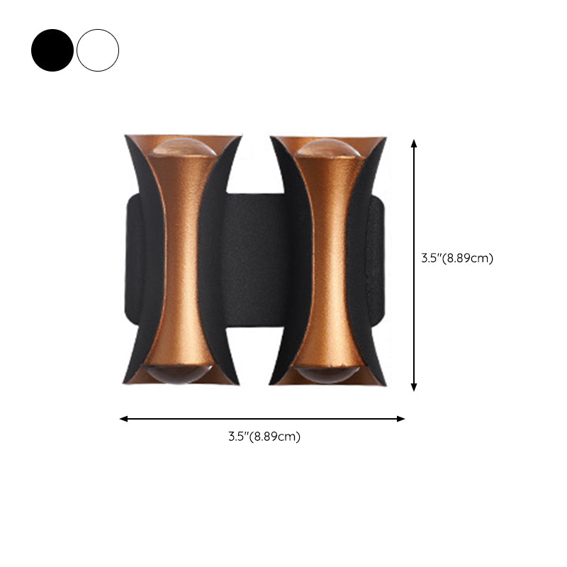 Modernism Wall Sconce Curl Waterproof Outdoor Sconce Light Fixture with Metal