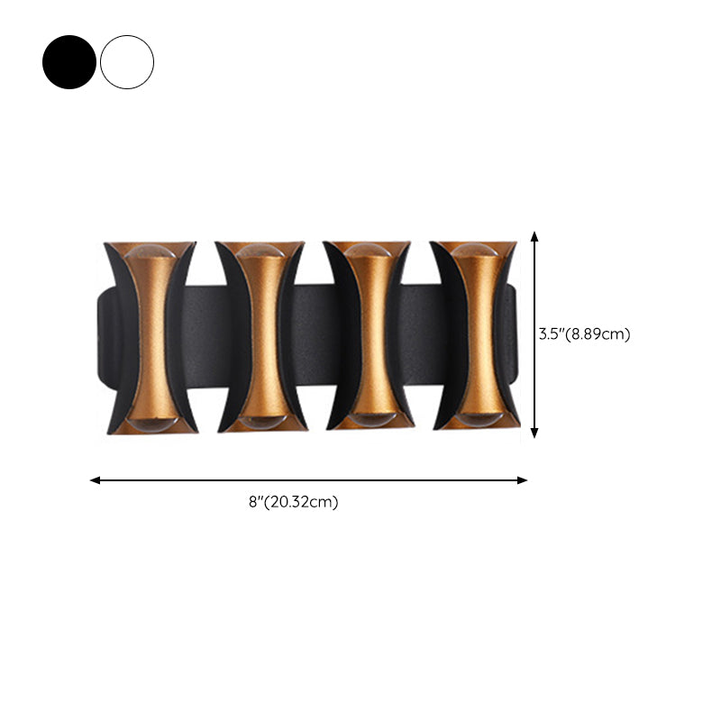 Modernism Wall Sconce Curl Waterproof Outdoor Sconce Light Fixture with Metal