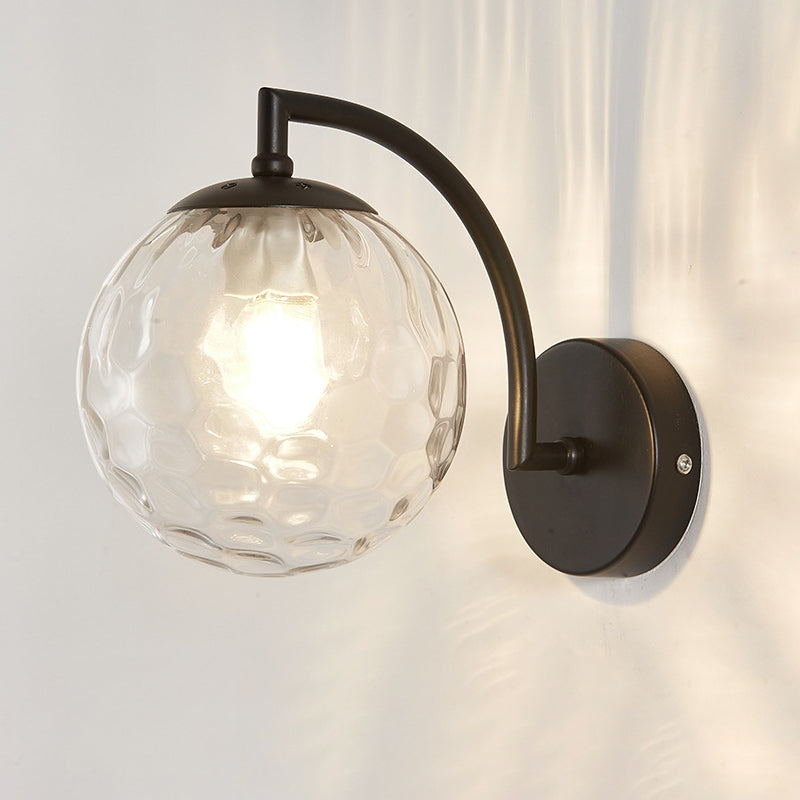 Modern Wall Lamp Glass Shade Wall Vanity Lights for Powder Room Washroom