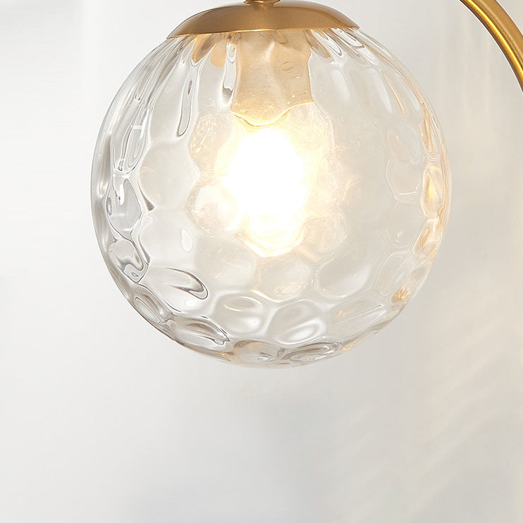 Modern Wall Lamp Glass Shade Wall Vanity Lights for Powder Room Washroom