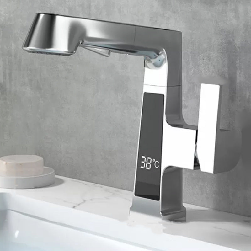 Classic Centerset Faucet Single Handle Solid Color Centerset Bathroom Sink Faucet