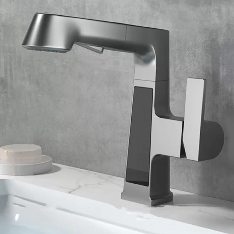 Classic Centerset Faucet Single Handle Solid Color Centerset Bathroom Sink Faucet