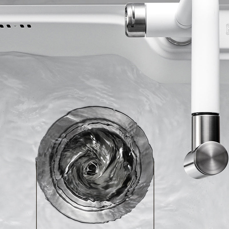 Stainless Steel Kitchen Sink Rectangular 1-Bowl Kitchen Sink with Cutting-Board