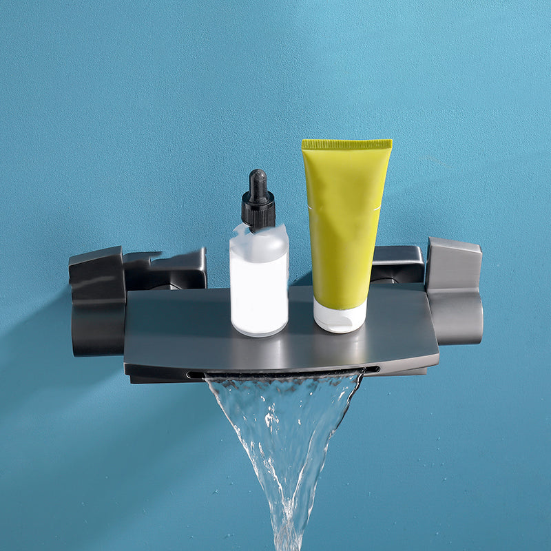 Modern Tub Faucet Trim Copper with Handheld Shower Wall Mount Bath Filler