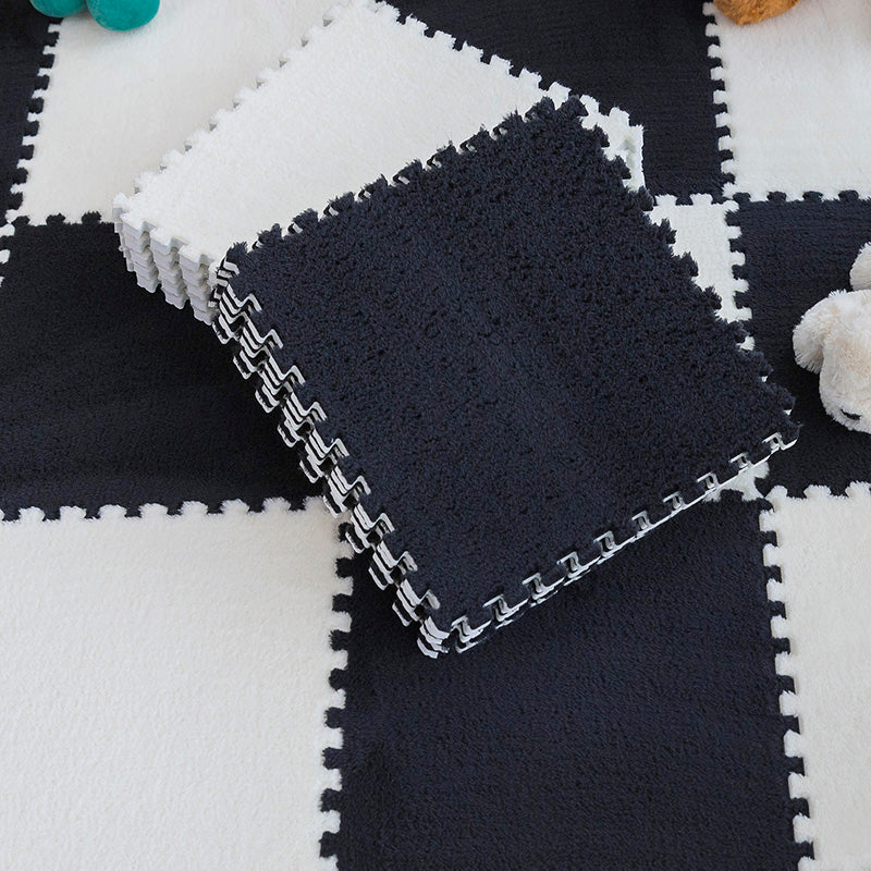 Modern Carpet Tiles Interlocking Square Color Block Carpet Tiles