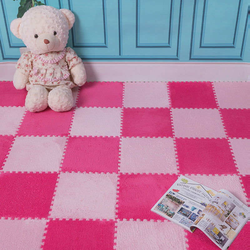 Modern Carpet Tiles Interlocking Square Color Block Carpet Tiles