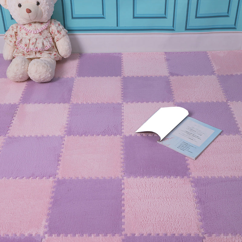 Modern Carpet Tiles Interlocking Square Color Block Carpet Tiles