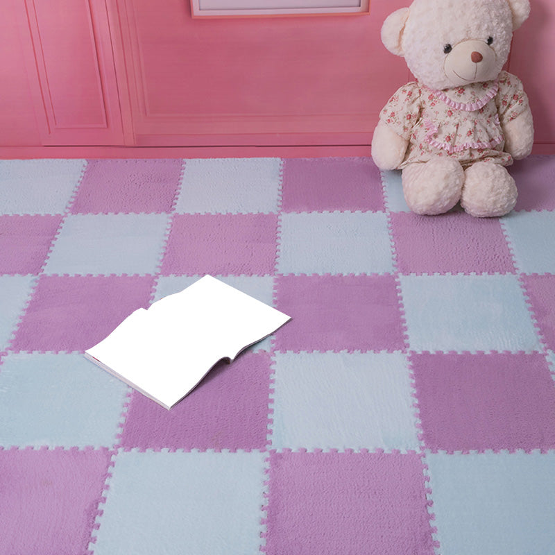 Modern Carpet Tiles Interlocking Square Color Block Carpet Tiles
