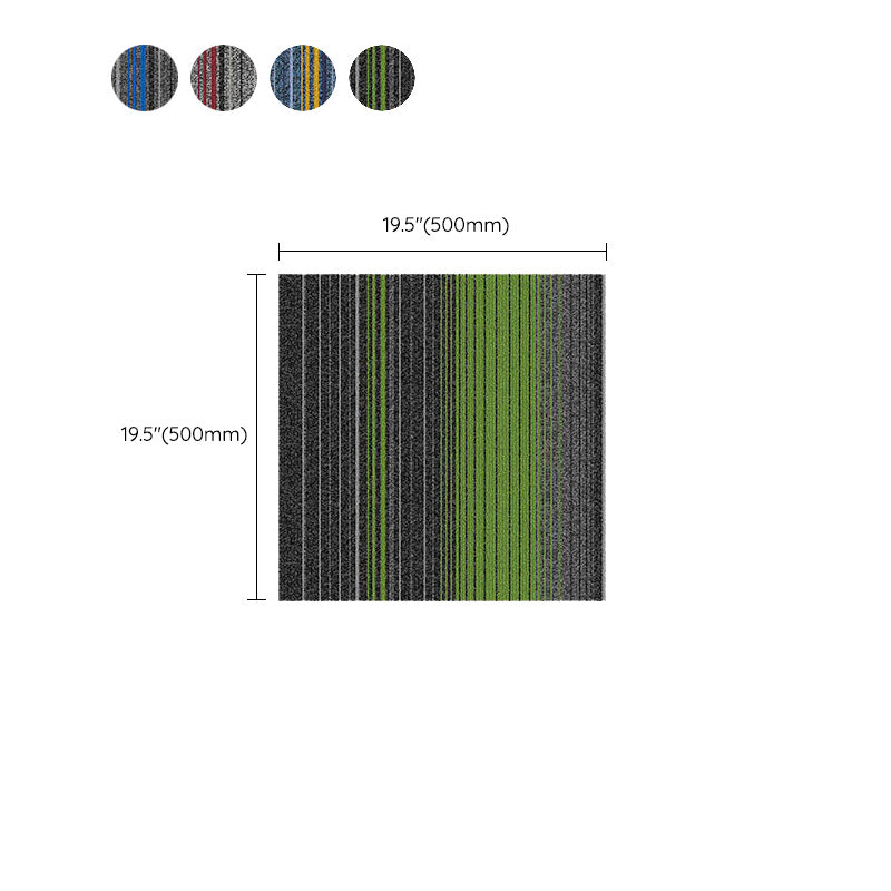 Indoor Carpet Tiles Geometric Print Level Loop Office Carpet Tiles