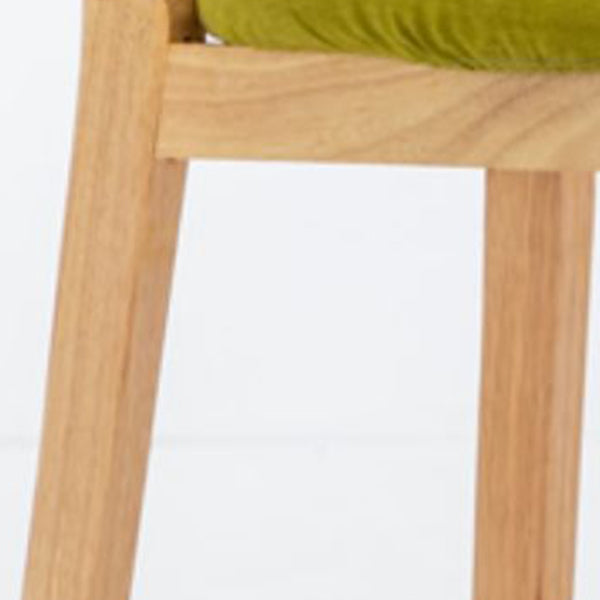 Upholstered Indoor Bar Stool Nordic Solid Wood Bar Stools with Natural Base