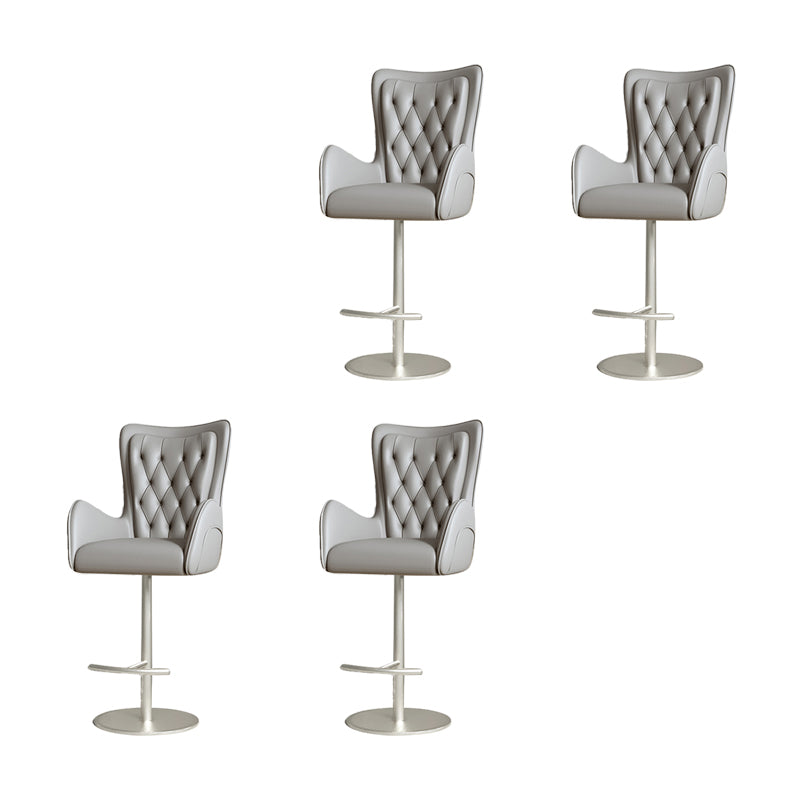 Industrial Style Metal Bar Stool Footrest Swivel Counter Stool for Bristol