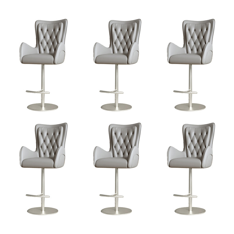 Industrial Style Metal Bar Stool Footrest Swivel Counter Stool for Bristol