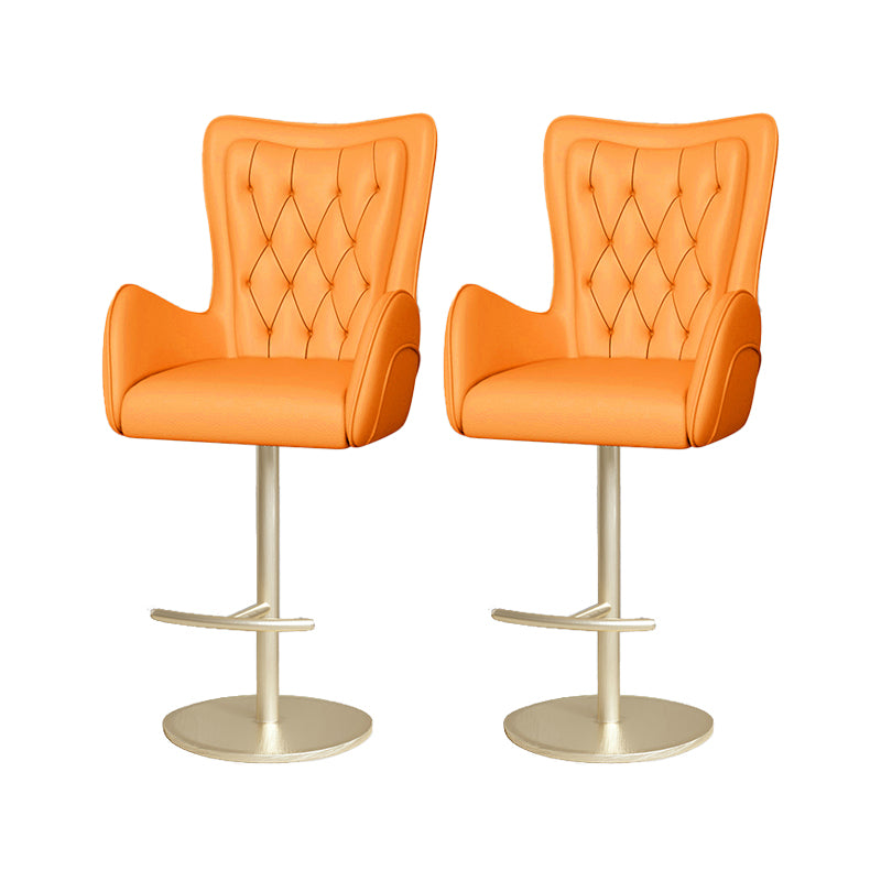 Industrial Style Metal Bar Stool Footrest Swivel Counter Stool for Bristol