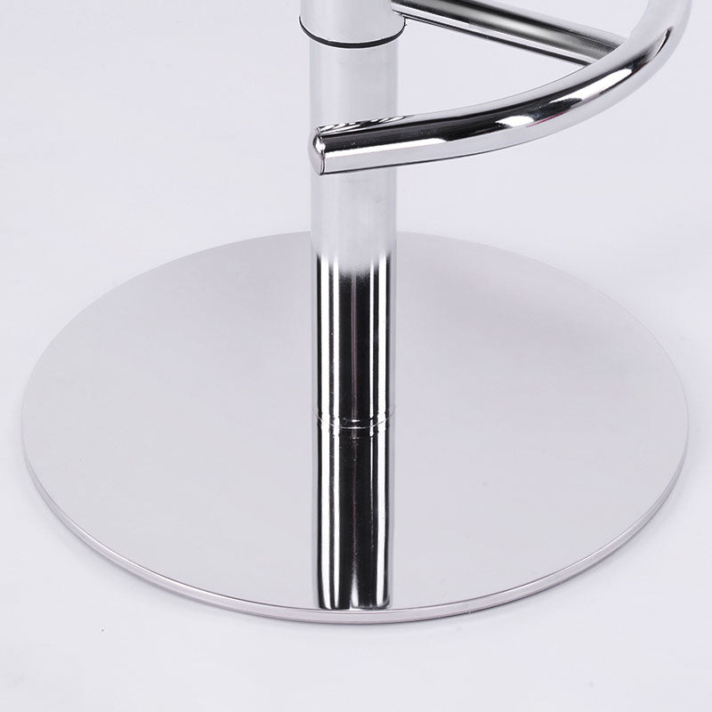 Adjustable Armless Swivel Barstools Saddle Seat Bar Stool with Chrome Base