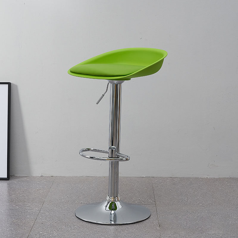 Living Room Counter Stool Armless Bar Stools with Metal Legs