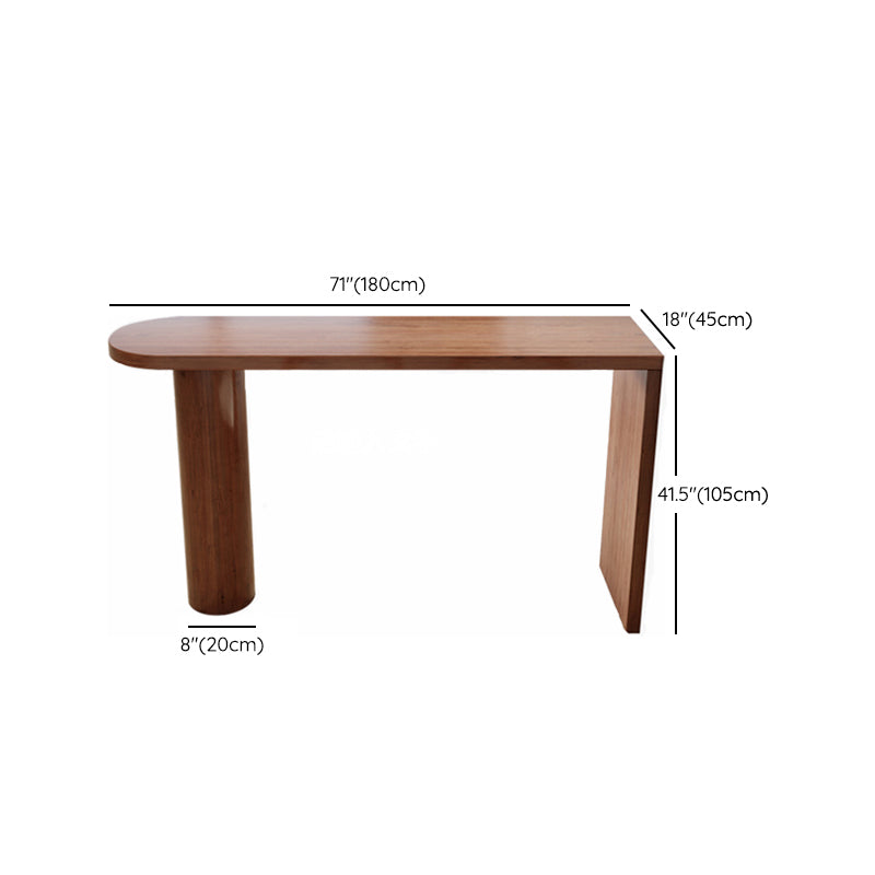 Modern Style Wood Bar Table Pine Wood Base for Milk Tea Shop