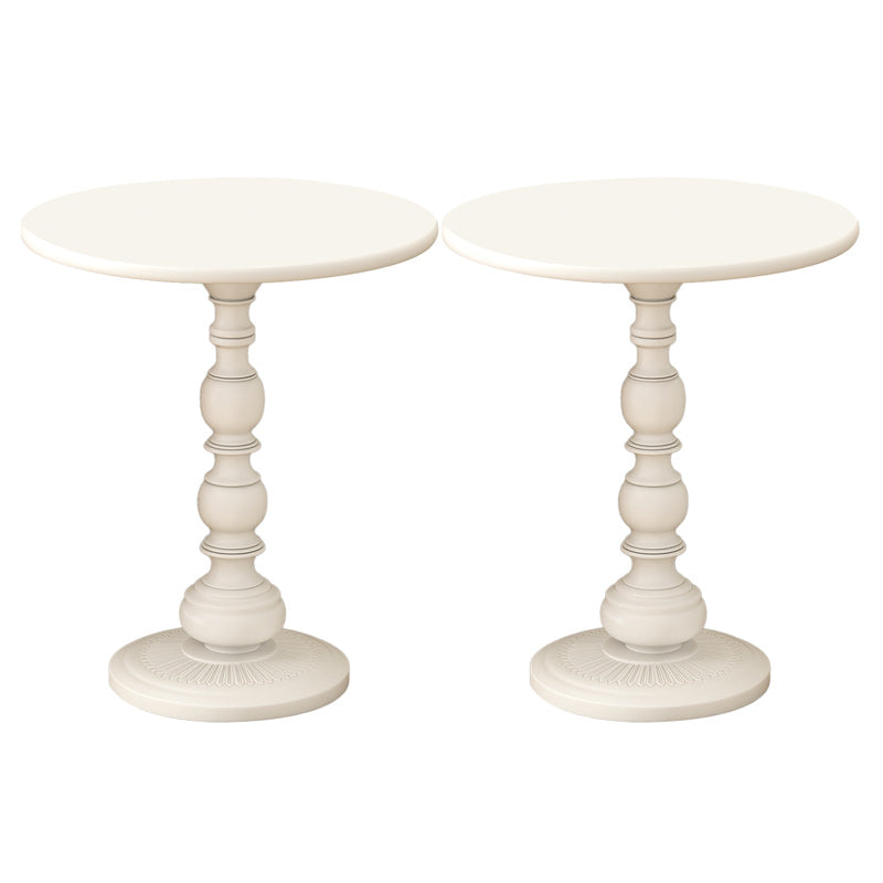 16" Wide Glam Corner Table Round Pedestal Metal Accent Side Table