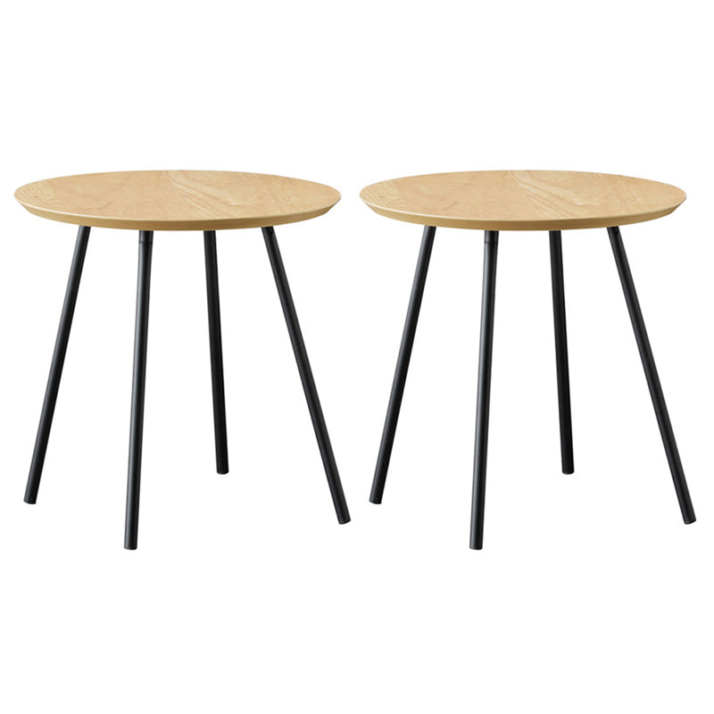 15" Wide Contemporary Corner Table Wood 4 Legs Accent Side Table