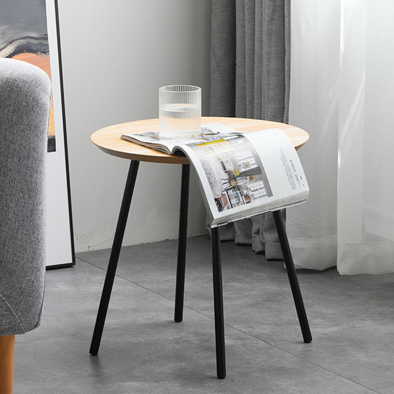 15" Wide Contemporary Corner Table Wood 4 Legs Accent Side Table