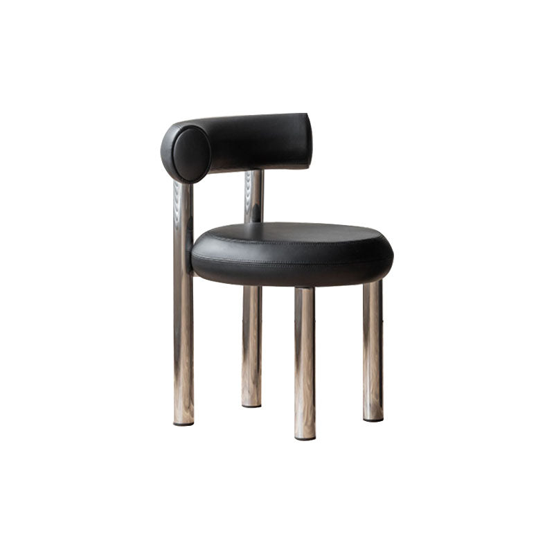 Contemporary Style Side Chair Metal Open Back Dining Room Chair for Home
