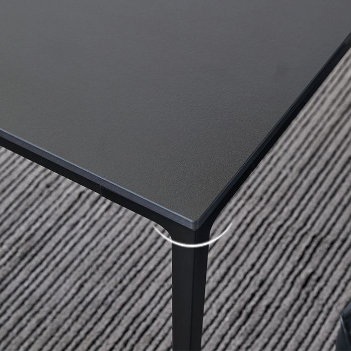 Modern 1/4/5/7 Pieces Furniture Sintered Stone Dining Set in Black