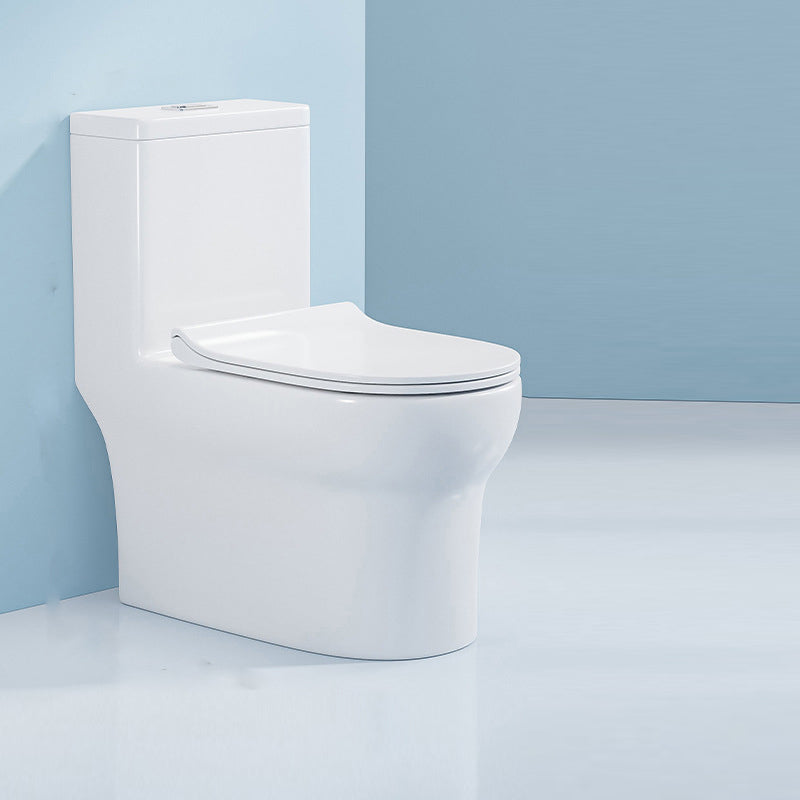 Modern Floor Mounted Flush Toilet White Urine Toilet with Seat for Bathroom