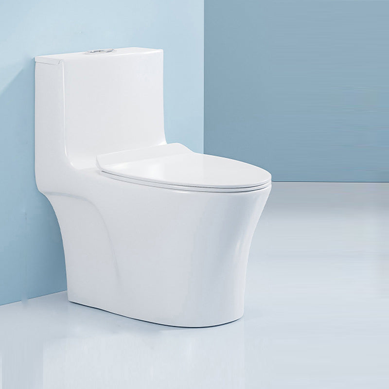 Modern Floor Mounted Flush Toilet White Urine Toilet with Seat for Bathroom