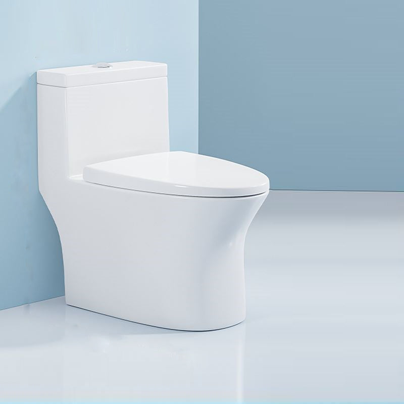 Modern Floor Mounted Flush Toilet White Urine Toilet with Seat for Bathroom