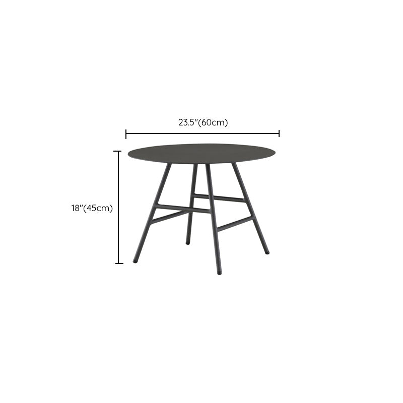 Contemporary 2-Seater Side Table Round Contemporary Patio Table