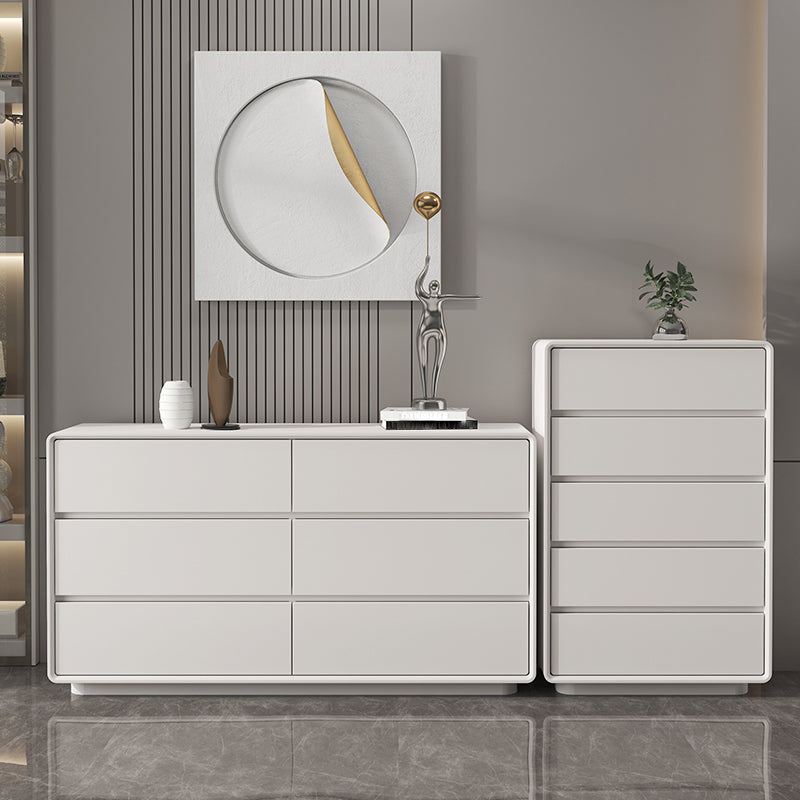 Contemporary Storage Chest Dresser Wooden Dresser with Drawers