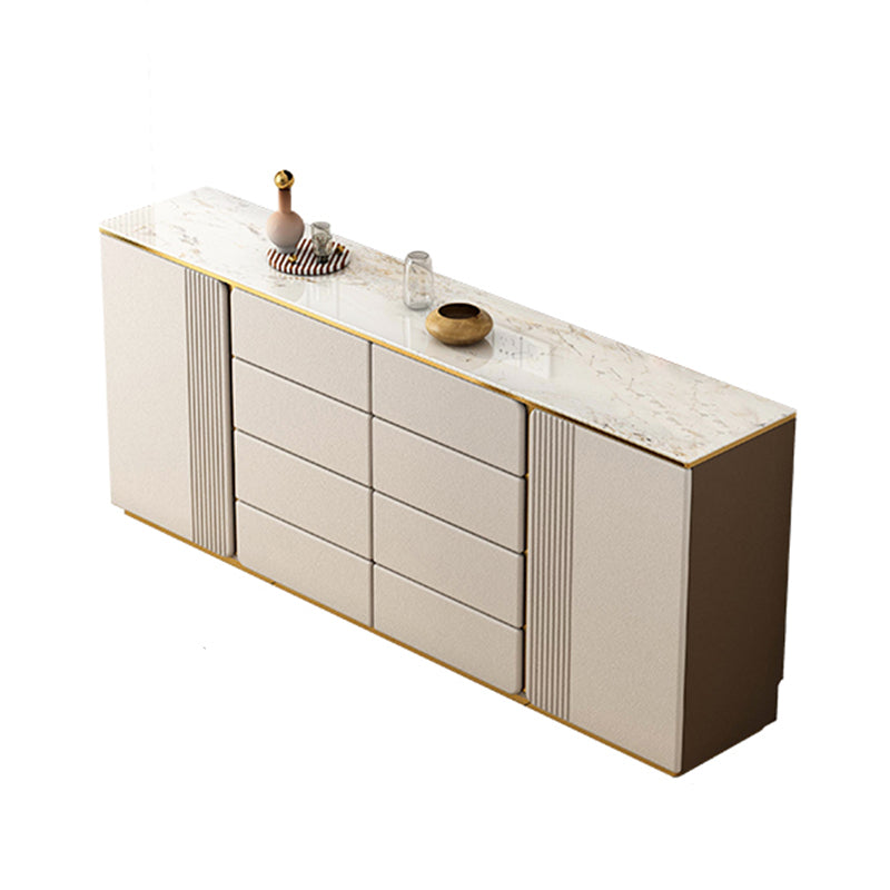 Classic Glam Storage Chest Dresser Stone Dresser with Drawers