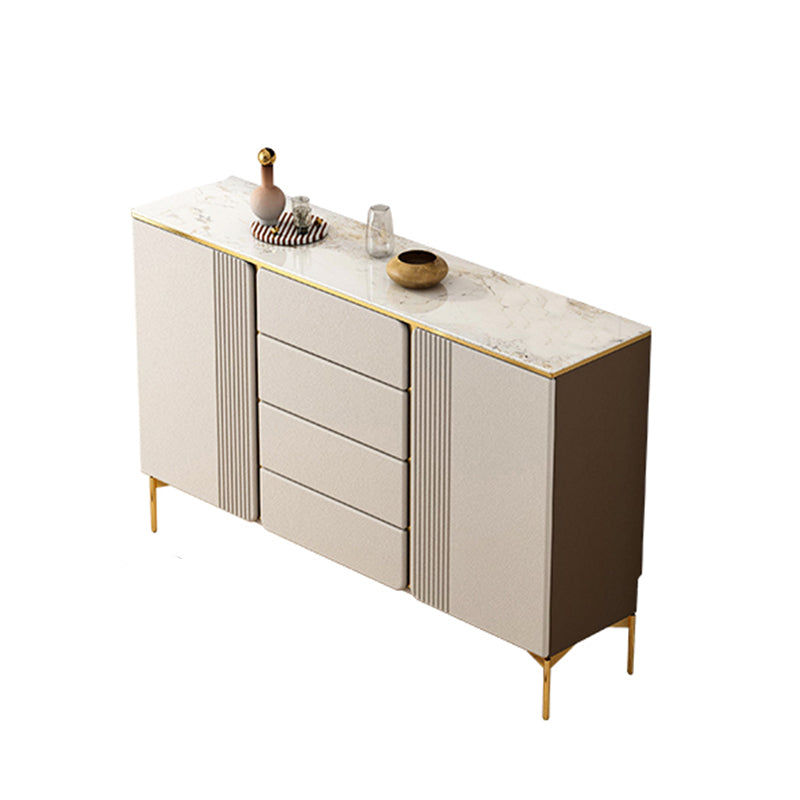 Classic Glam Storage Chest Dresser Stone Dresser with Drawers