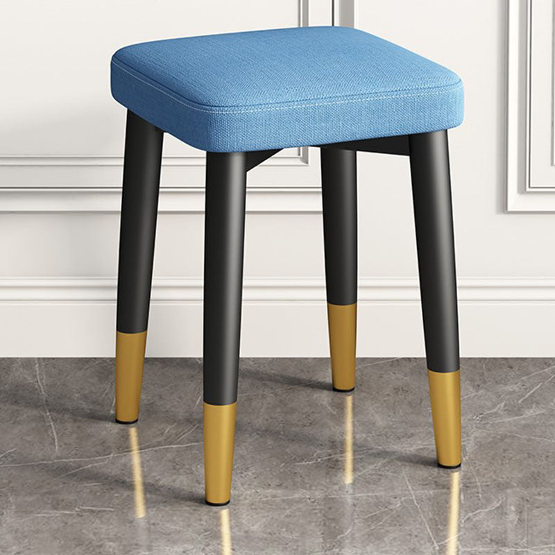 Modern Ottoman Cotton Fade Resistant Solid Color Square Ottoman