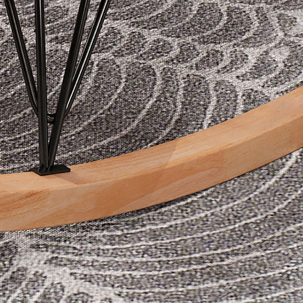 Contemporary Upholstered Leisure Rocking Chair Hotel Chaise Family Lazy Chair