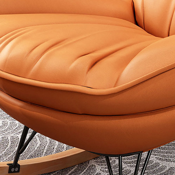 Contemporary Upholstered Leisure Rocking Chair Hotel Chaise Family Lazy Chair