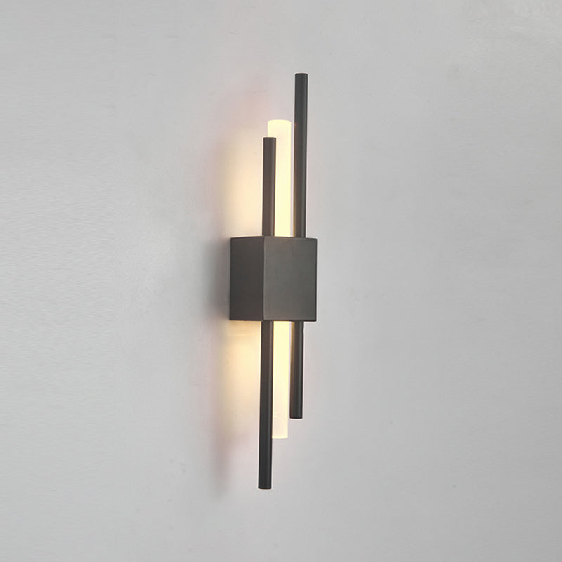 Contemporary Geometric Wall Lamp Metal Wall Light Fixture for Living Room