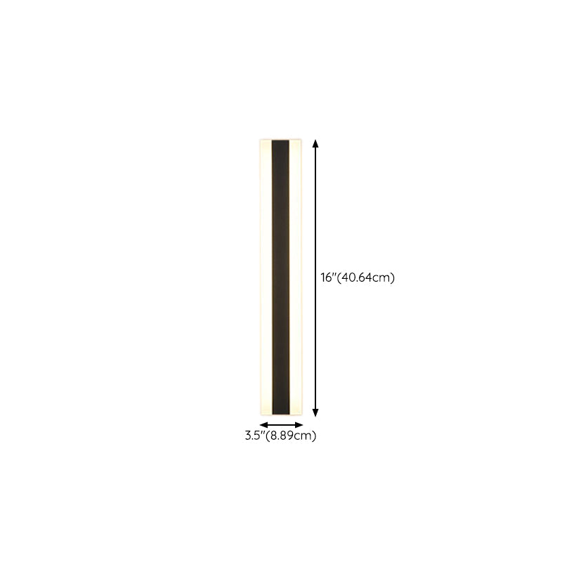 Modern Style Wall Lamp LED Waterproof Wall Mount Lamp with Acrylic Shade for Garden