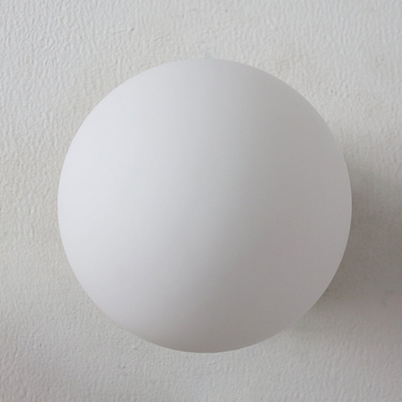 Modern Wall Light Fixture Metallic Wall Light Sconce with Glass Shade for Bedroom