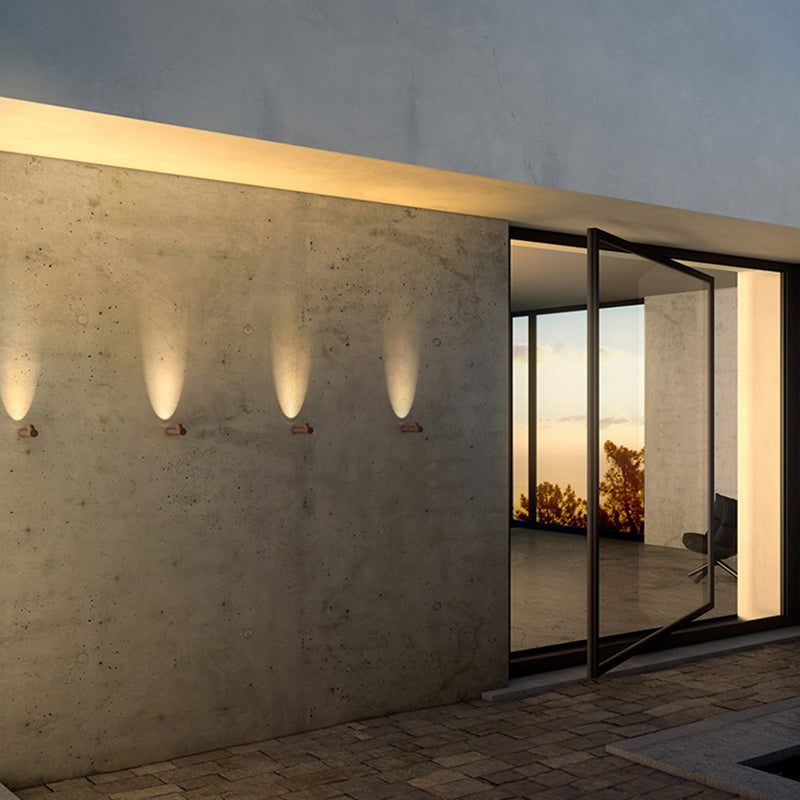 Aluminum LED Wall Fixture in Black / White Finish Modern Wall Spotlight