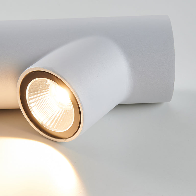 Aluminum LED Wall Fixture in Black / White Finish Modern Wall Spotlight