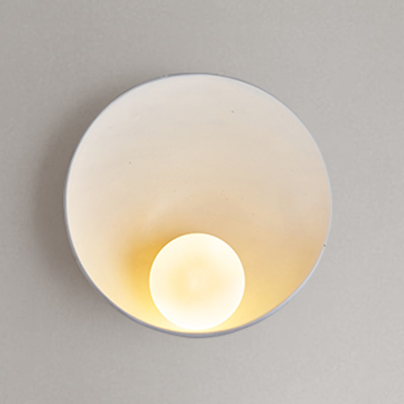 Modernism Resin Wall Lighting 1-Light Glass Shade Wall Mount Light for Foyer