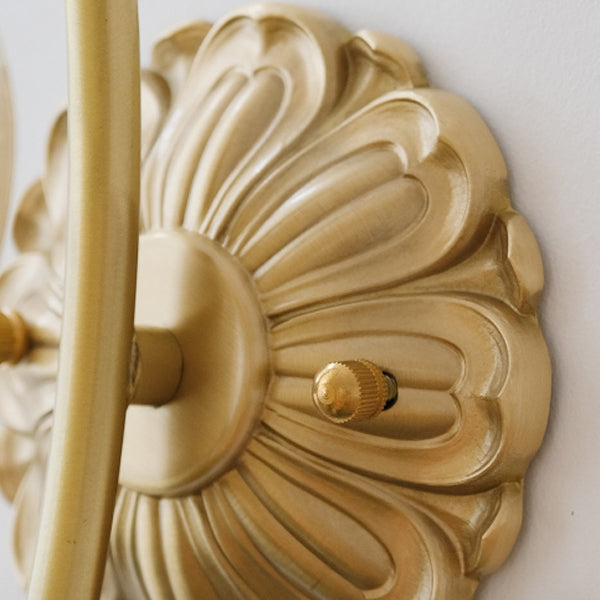 Brass Vanity Lighting Modern Flower Wall Light Fixture for Bathroom