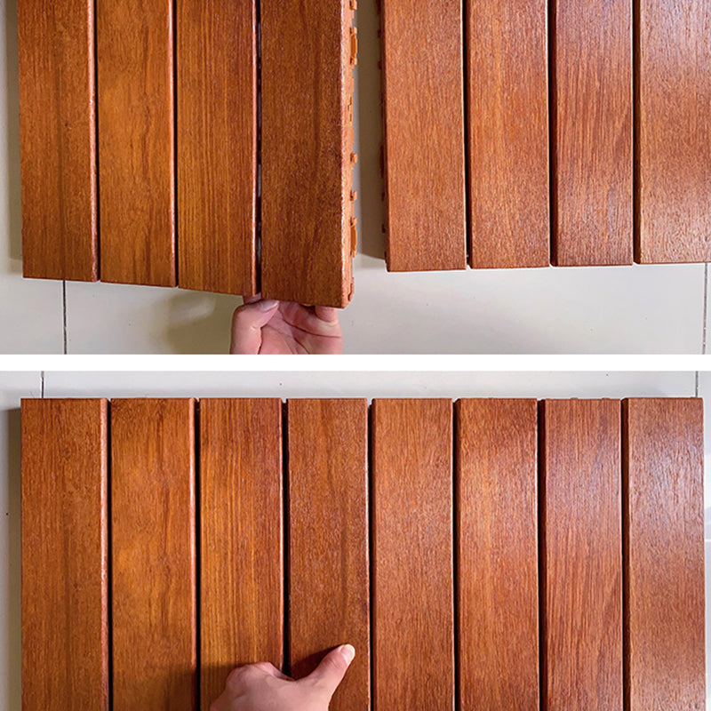 Outdoor Patio Water-resistant Composite Wooden Snapping Deck Plank